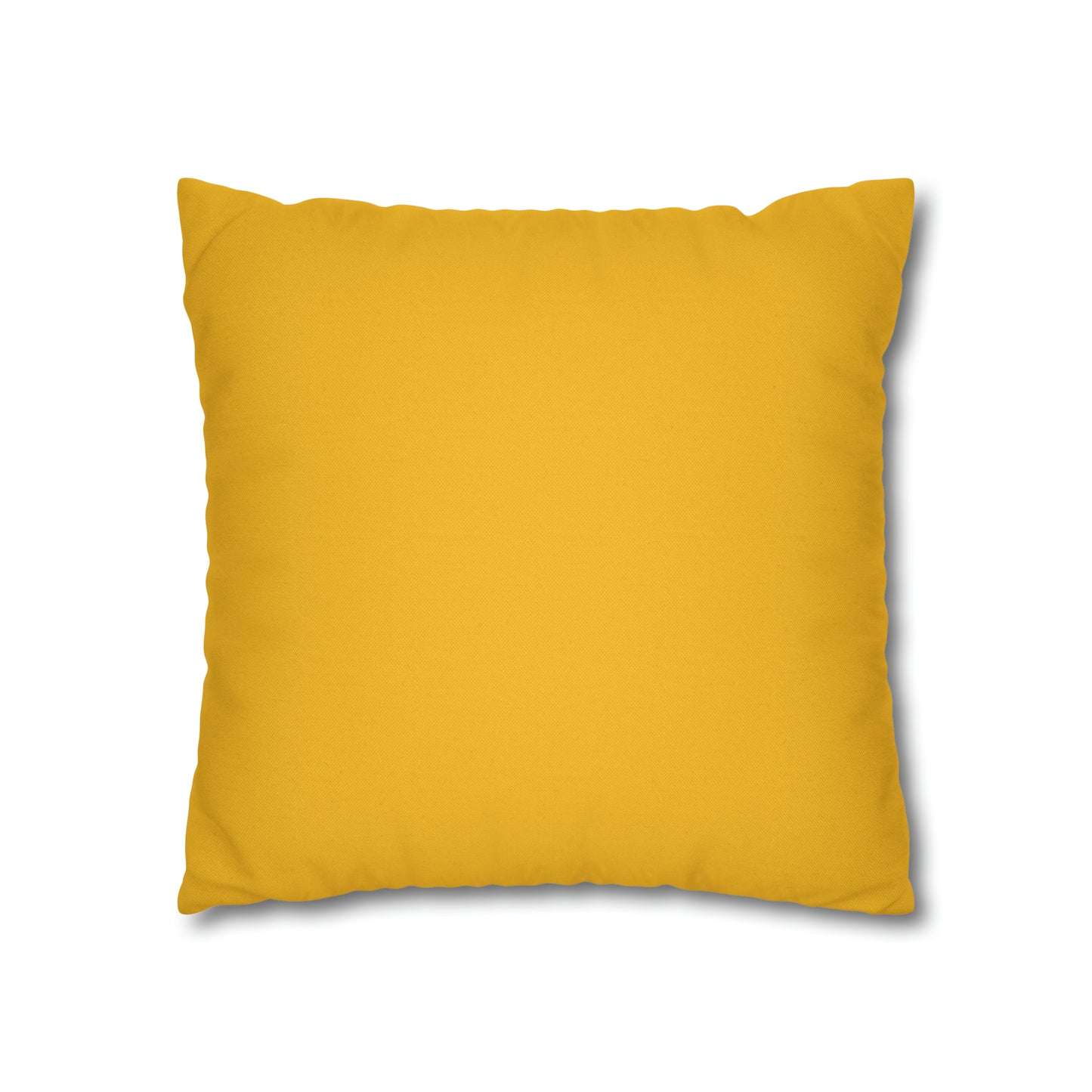 Yellow Spun Polyester Square Pillow Case