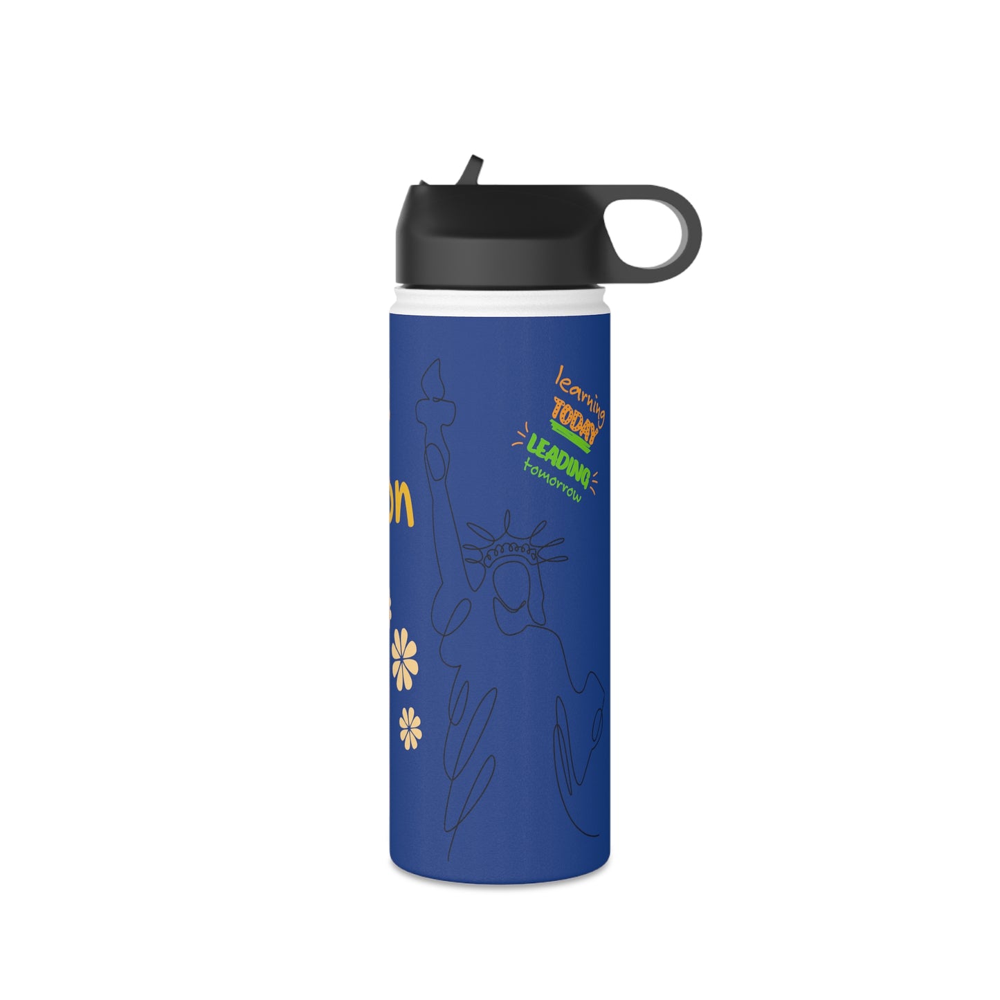 "Start a Revolution" Stainless Steel Water Bottle, Standard Lid