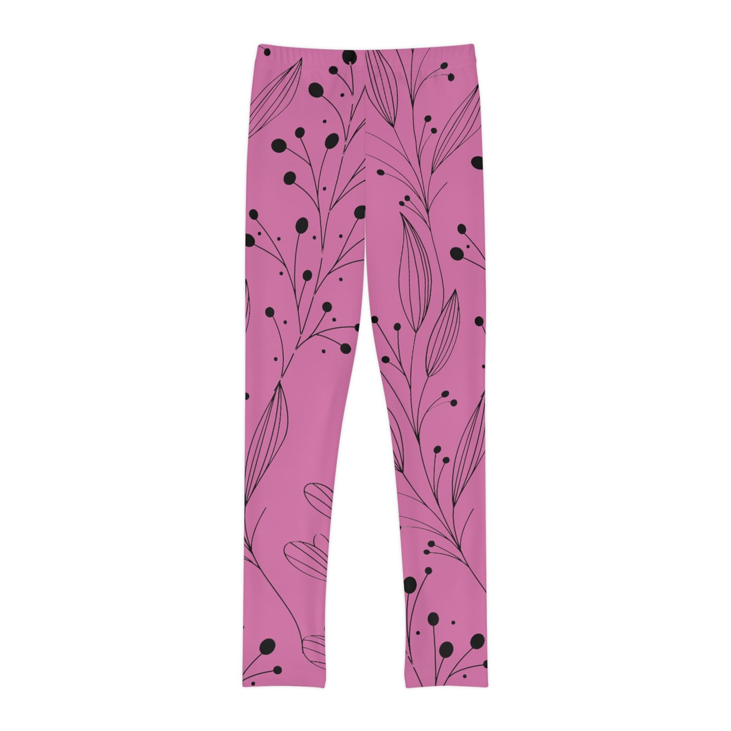 Pink Youth Full-Length Leggings (AOP)