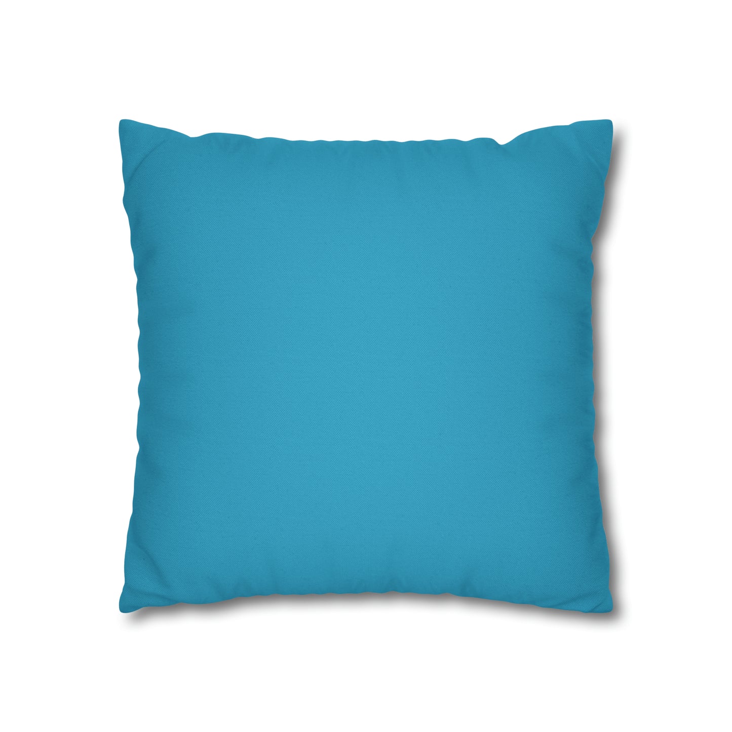 Turquoise Spun Polyester Square Pillow Case