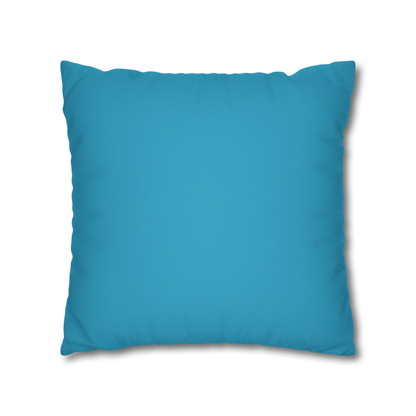 Turquoise Spun Polyester Square Pillow Case