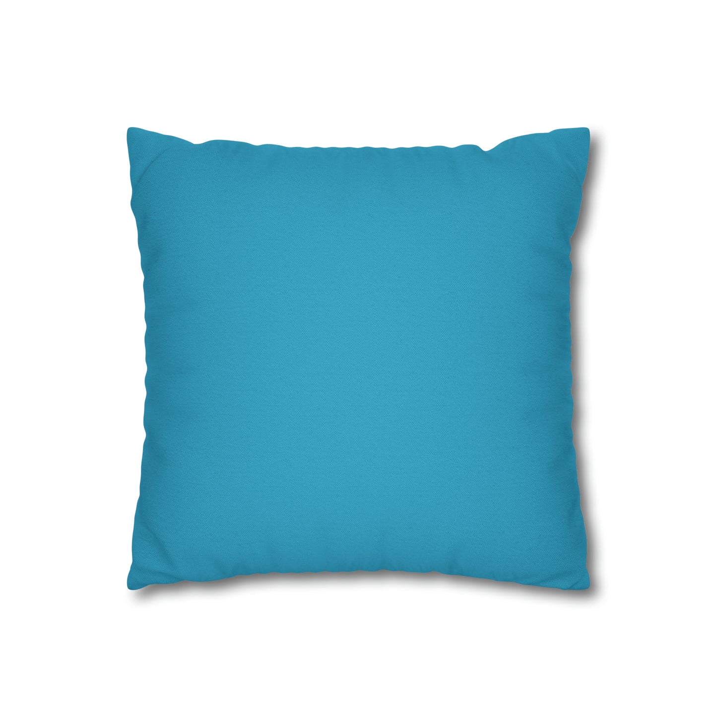 Turquoise Spun Polyester Square Pillow Case