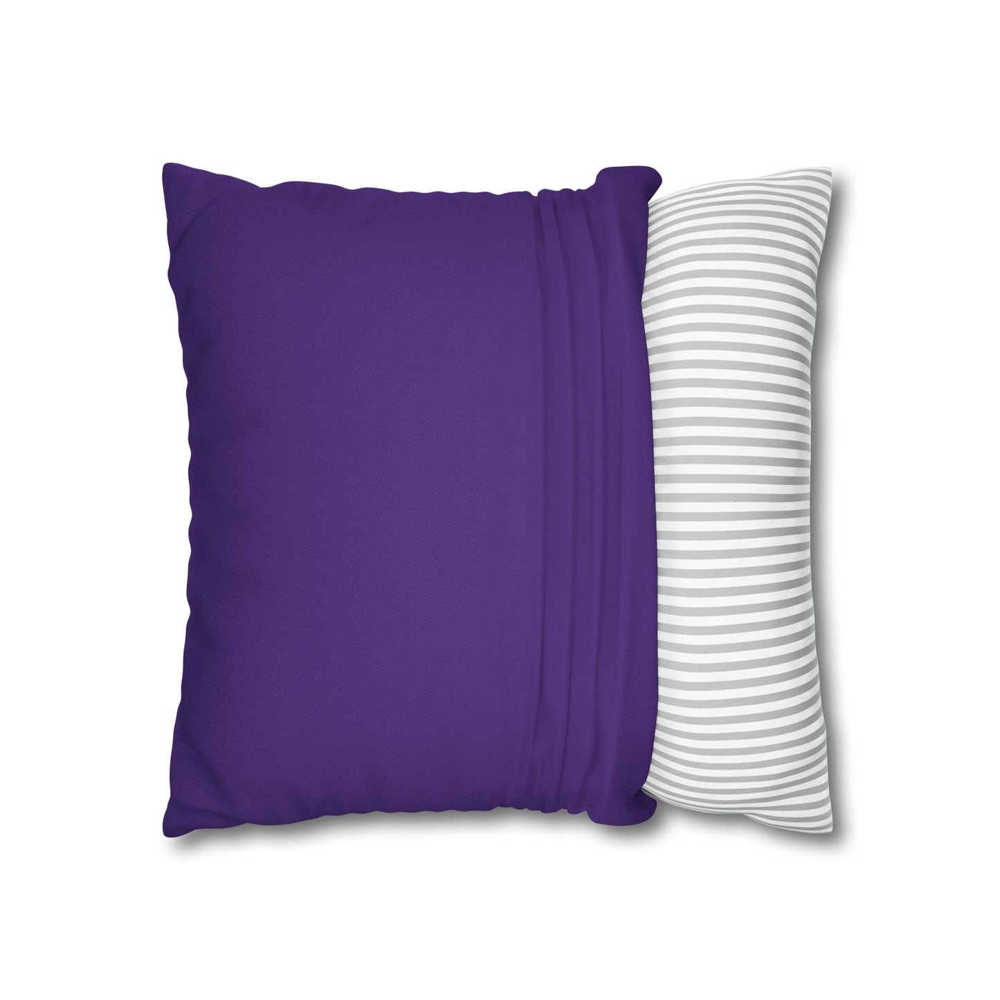 Purple Spun Polyester Square Pillow Case