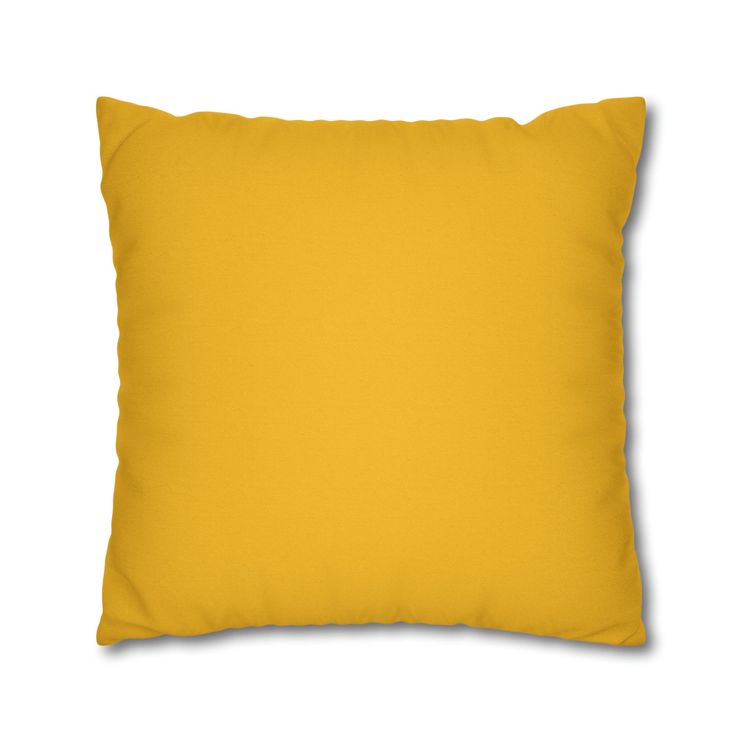 Yellow Spun Polyester Square Pillow Case