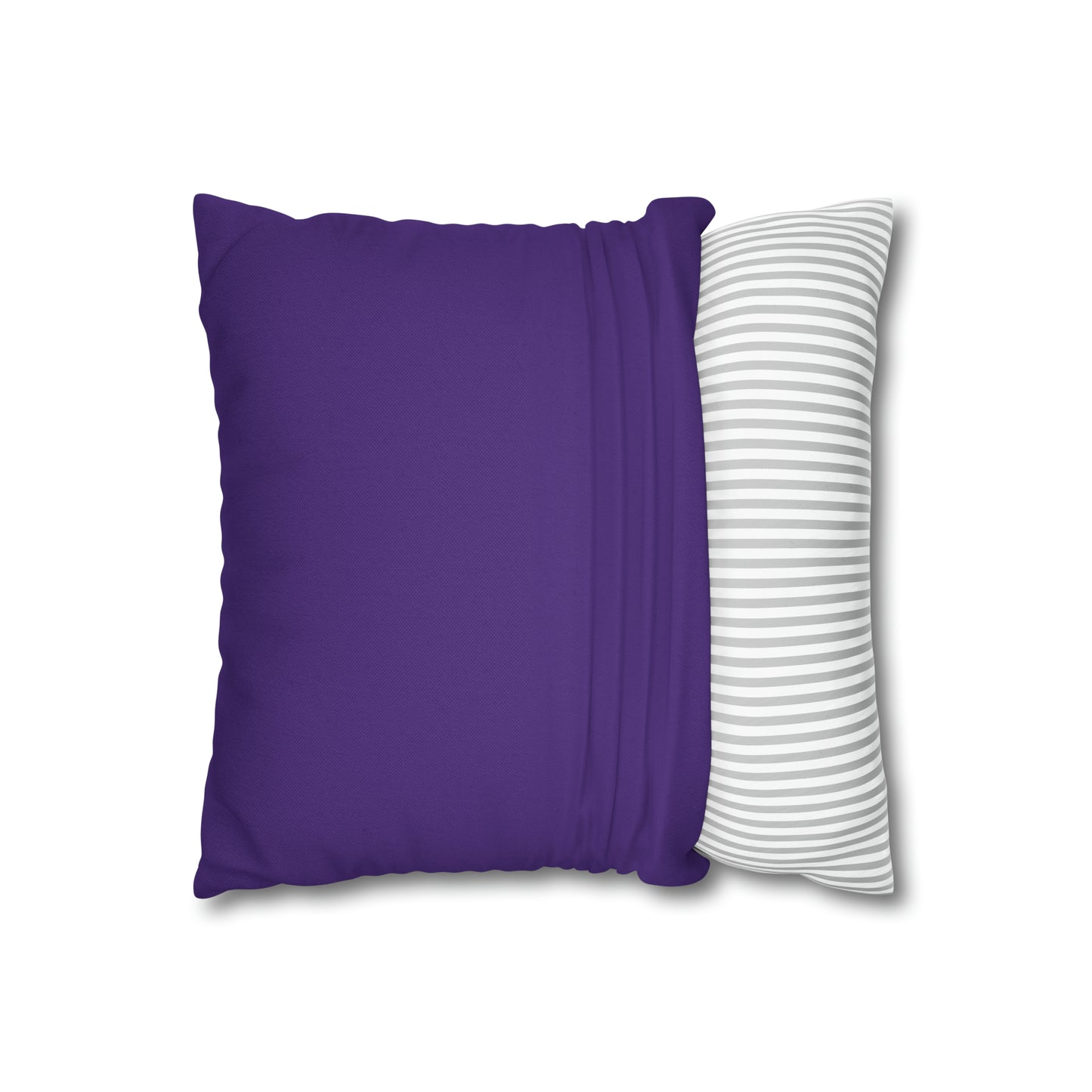 Purple Spun Polyester Square Pillow Case