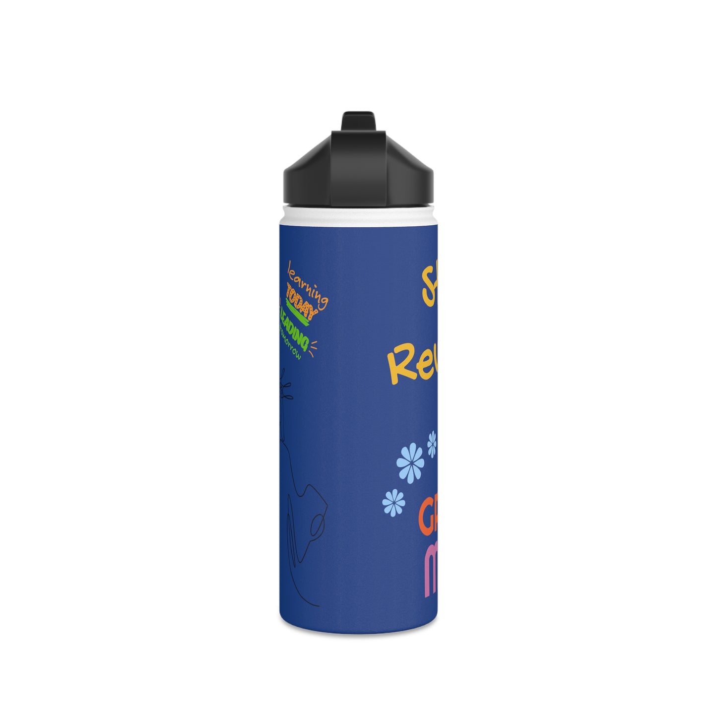 "Start a Revolution" Stainless Steel Water Bottle, Standard Lid