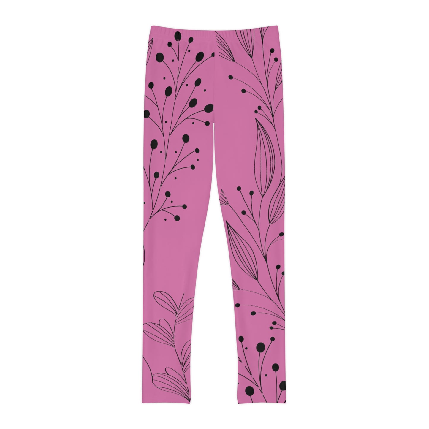 Pink Youth Full-Length Leggings (AOP)