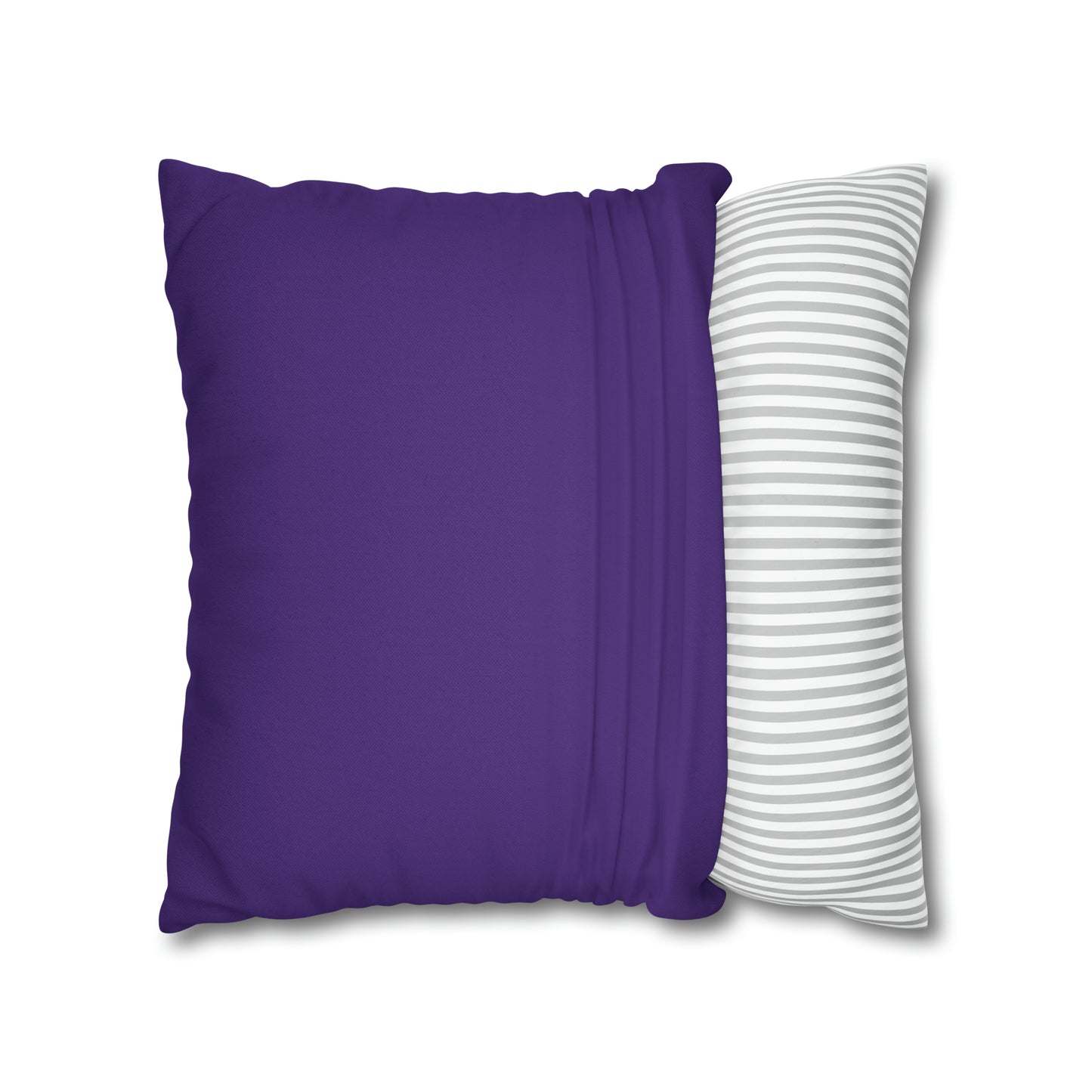 Purple Spun Polyester Square Pillow Case