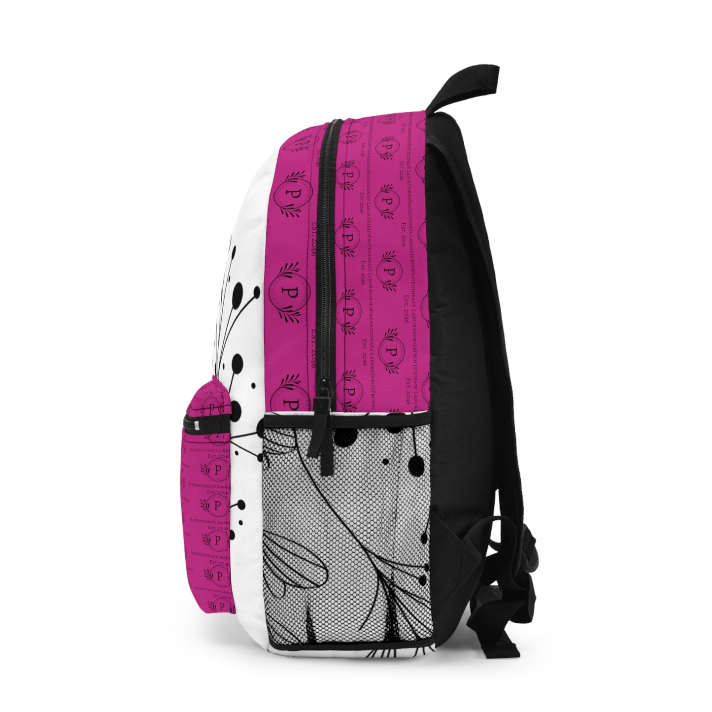 Pink and white Backpack