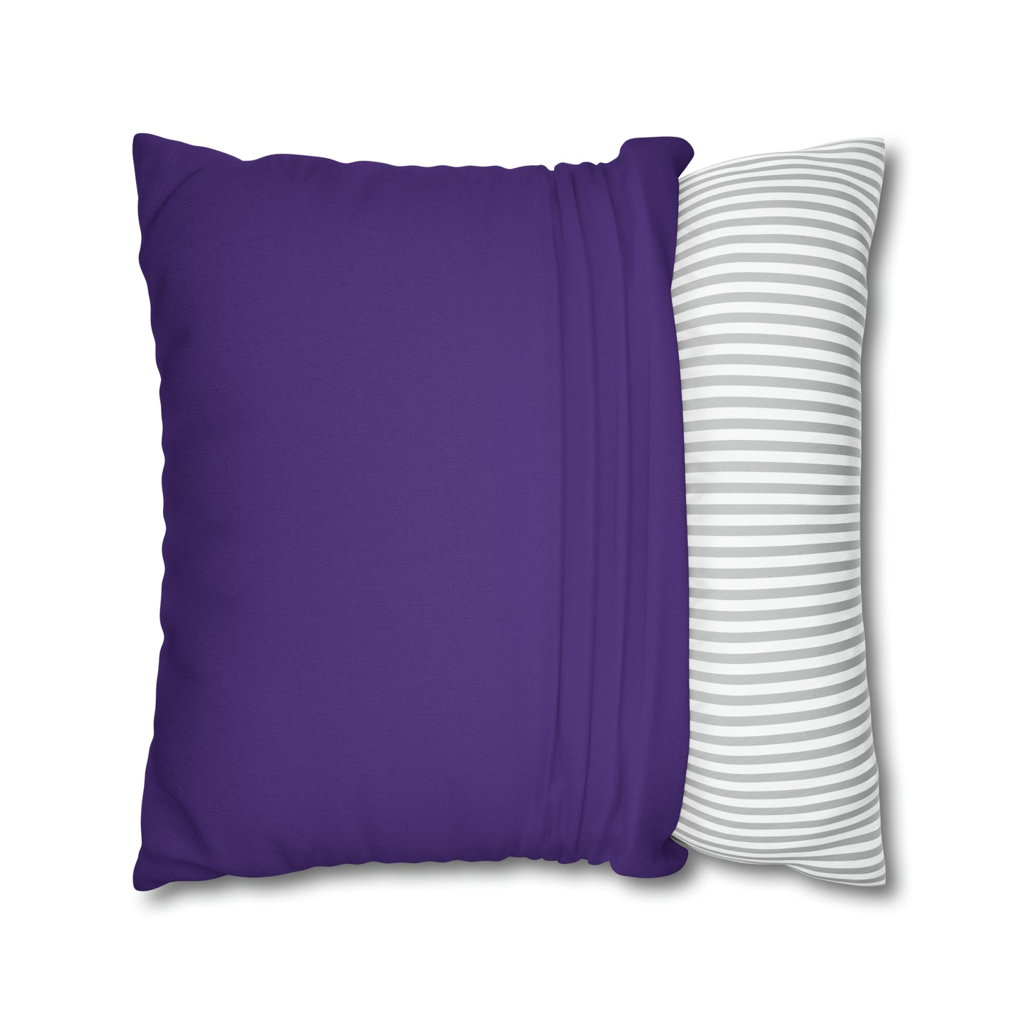 Purple Spun Polyester Square Pillow Case