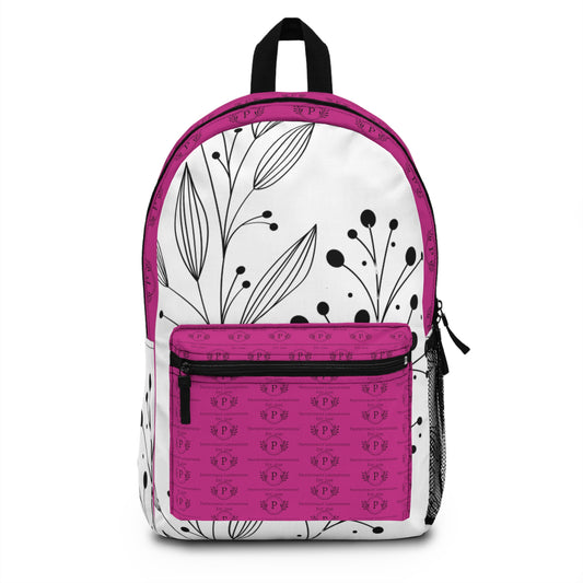 Pink and white Backpack